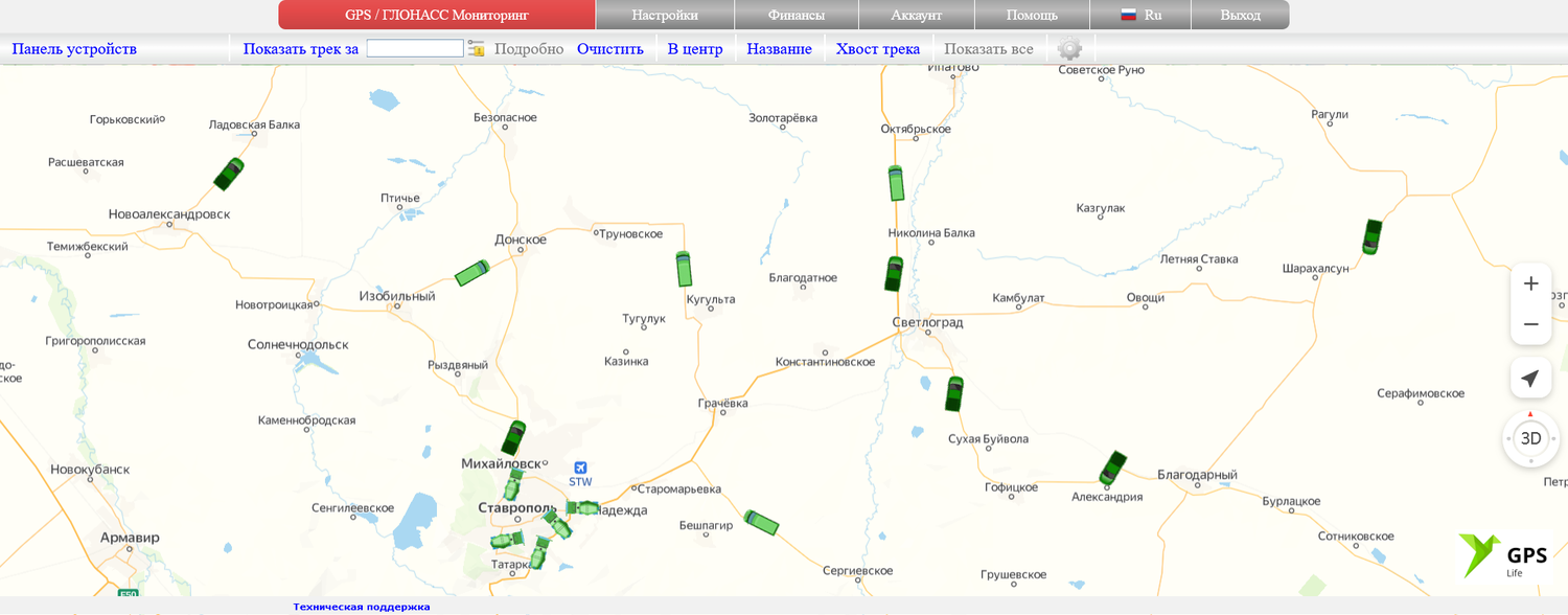 Аренда сервера для GPS мониторинга транспорта в Челябинске.